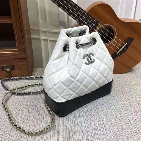 chanel bag black white|chanel gabrielle bag black.